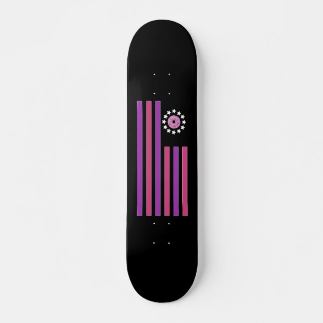 Doughnut - Flag Skateboard (Front)