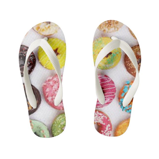 Doughnut Flip Flops for Kids (Footbed)