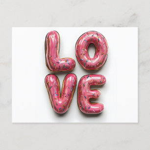 Doughnut Forget to Love - Valentine's Day Postcard