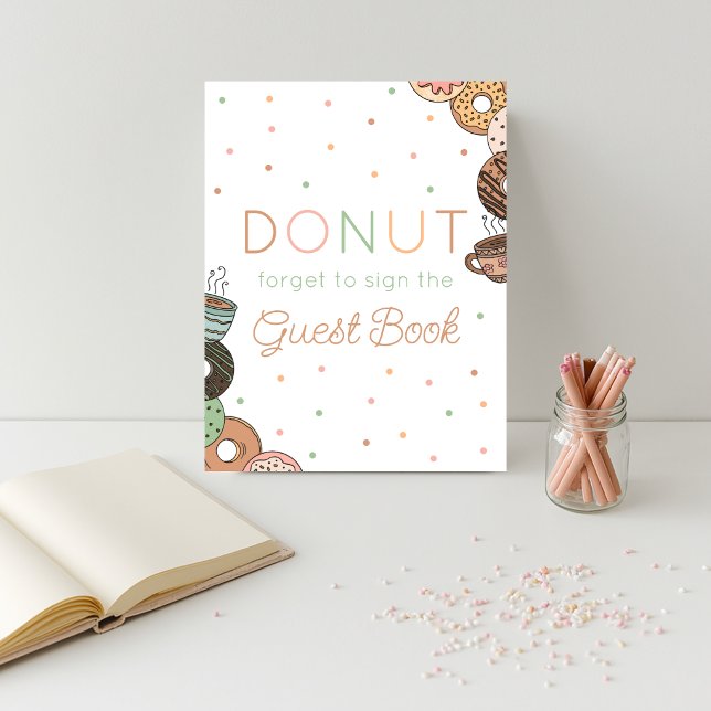 Doughnut Forget to Sign the Guestbook Printable Si (Creator Uploaded)