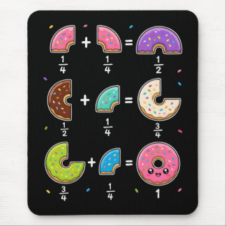 Doughnut Fractions Learning Math Humour Mouse Pad