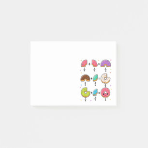 Doughnut Fractions Learning Math Humour Post-it Notes