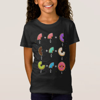 Doughnut Fractions Learning Math Humour T-Shirt