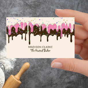 Doughnut Frosting Sprinkles Baker Bakery Business Card