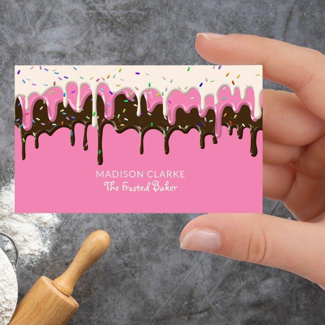 Doughnut Frosting Sprinkles Baker Bakery Business Card (Creator Uploaded)