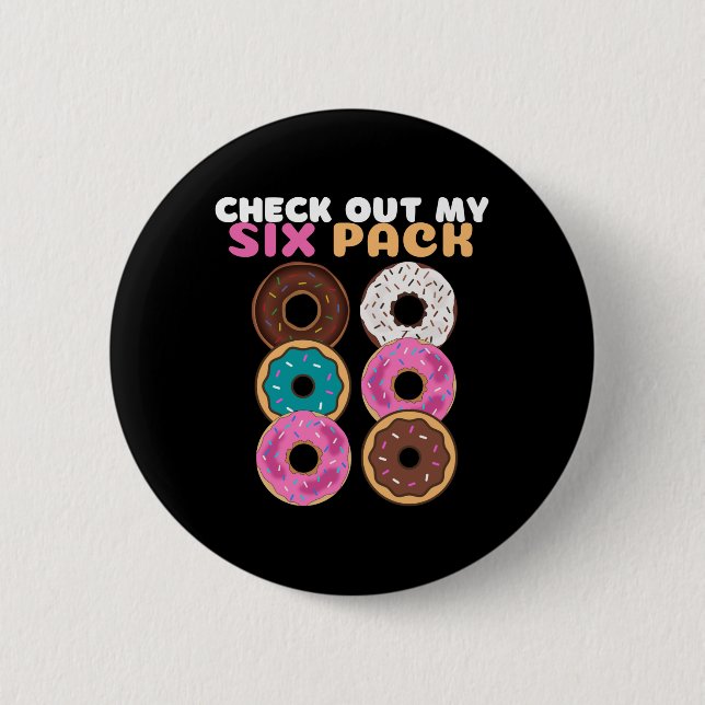 Doughnut Funny 6 Cm Round Badge (Front)