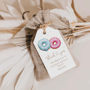 Doughnut Gender Reveal Boy Or Girl Party Gift Tags