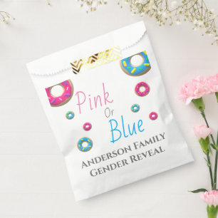Doughnut Gender Reveal Favour Bags
