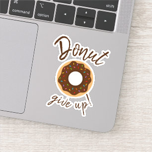 Doughnut Give Up Chocolate With Rainbow Sprinkles
