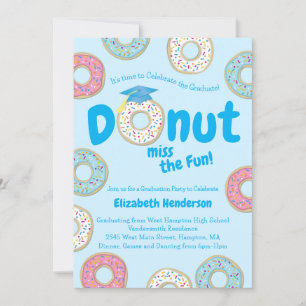 Doughnut Graduation Party Invitation