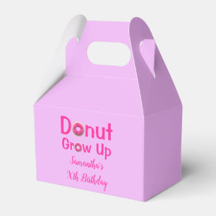 Doughnut Grow Up Birthday Favour Box