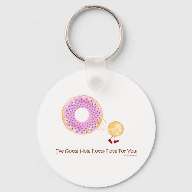Doughnut Hole Love Key Ring (Front)