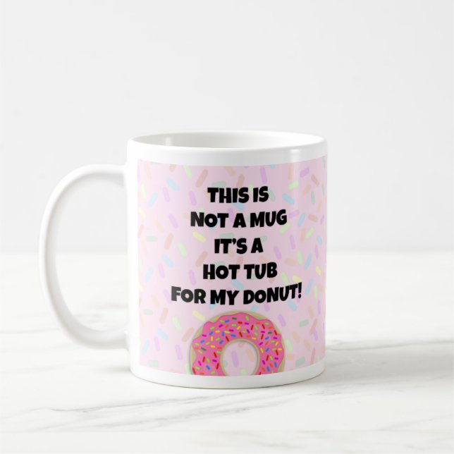 Doughnut Hot Tub Coffee Mug (Left)