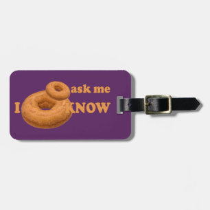 Doughnut Humour custom luggage tag