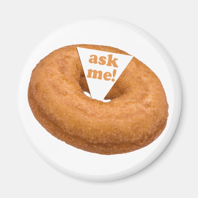 Doughnut Humour custom magnet (Front)