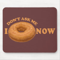 Doughnut Humour custom mousepad