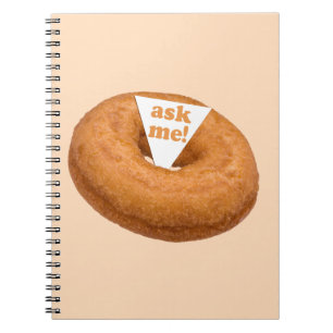 Doughnut Humour custom notebook