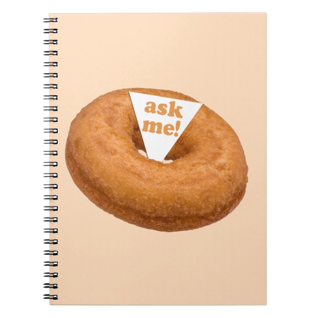 Doughnut Humour custom notebook (Front)