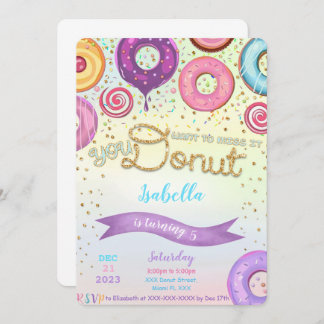 Doughnut Invitation