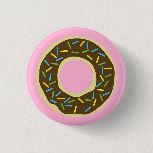 Doughnut Kid's Birthday Party Cute 3 Cm Round Badge (Front)