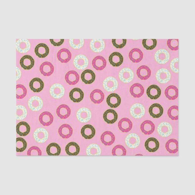 Doughnut Kid's Birthday Party Cute Tissue Paper (Front)