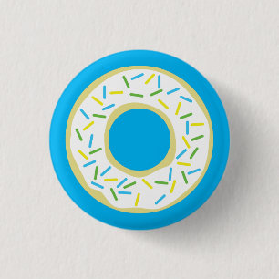 Doughnut Kid's Birthday Party Doughnuts 3 Cm Round Badge