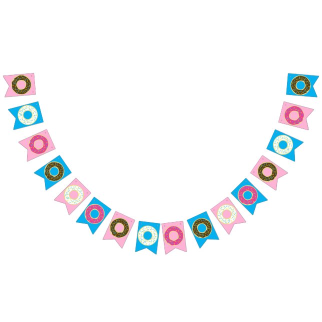 Doughnut Kid's Birthday Party Doughnuts Bunting (All)