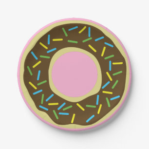 Doughnut Kids Birthday Party Paper Plate
