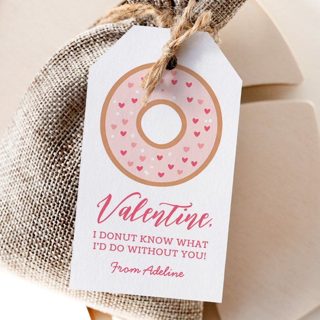 Doughnut Kids Valentines Day Gift Tags (Creator Uploaded)