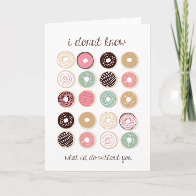 Doughnut Know Thank You Card (Front)