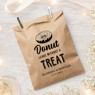 Doughnut Leave Without A Treat   Wedding Favour Ba Bags