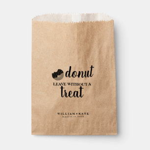 Doughnut Leave Without Treat Favour Bag