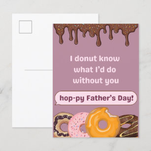 Doughnut Limited Father's Day Edition Invitation Postcard