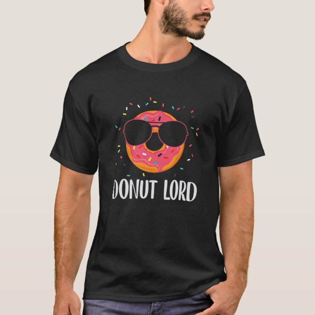 Doughnut Lord Pretzel Lady Matching Family Doughnu T-Shirt (Front)