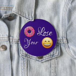 Doughnut Lose Your Smile Button