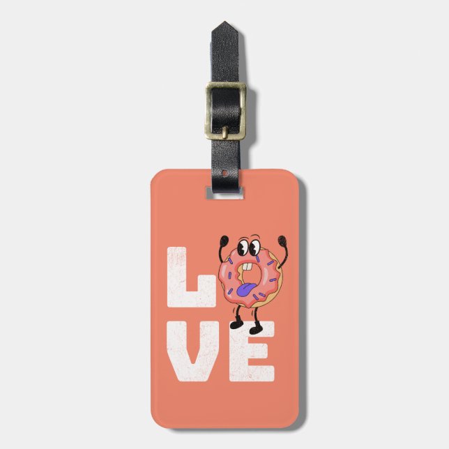 Doughnut love luggage tag (Front Vertical)