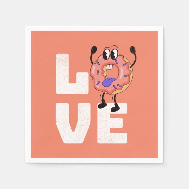 Doughnut love napkin (Front)