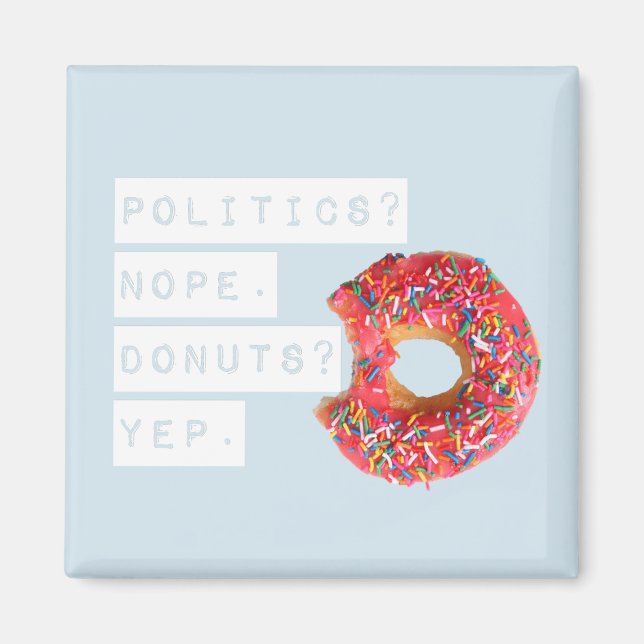 Doughnut Lover Magnet Blue (Front)