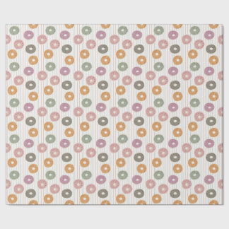 Doughnut Lover’s Pattern – Pastel Sprinkles & Stri Wrapping Paper