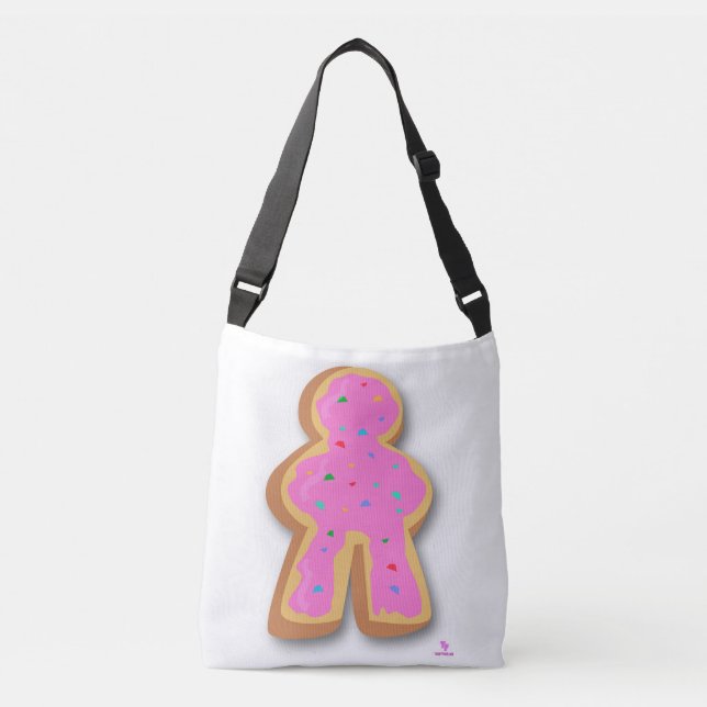 Doughnut Meeple Fun Board Game Artsy Design Crossbody Bag (Front)