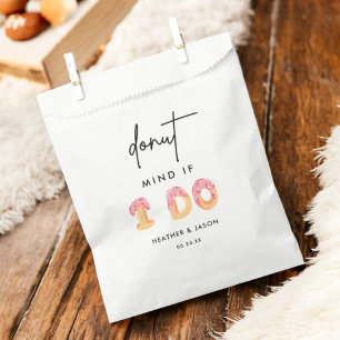 Doughnut Mind If I Do Doughnut Bar Wedding Favour Favour Bags