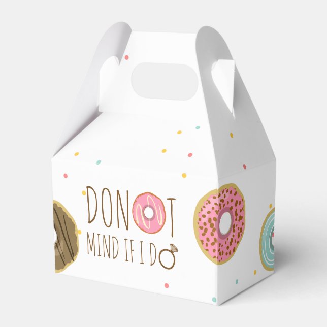 Doughnut Mind If I Do Favour Box Bridal Shower Bag (Front Side)