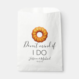 Doughnut mind if I  do watercolor wedding favour Bags