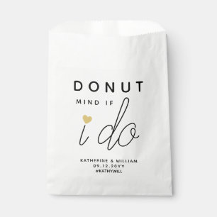 Doughnut Mind If I do Wedding Snack Favour Bag