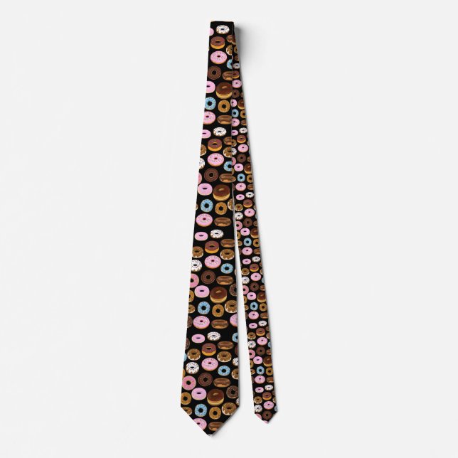 Doughnut Neck Tie Black (Front)