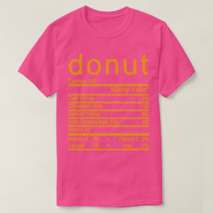 doughnut Nutrition Facts label T-Shirt