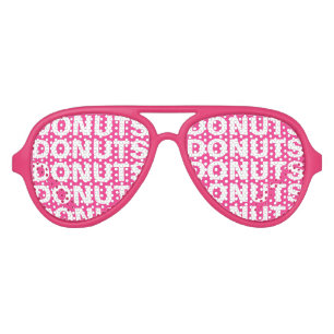 Doughnut obsession party shades funny pink sunglas