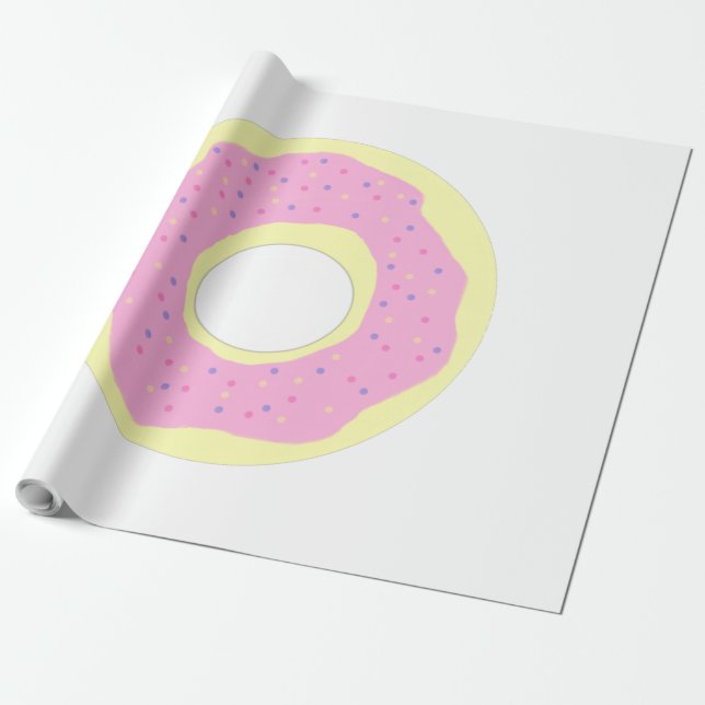 doughnut painting art wrapping paper (Unrolled)