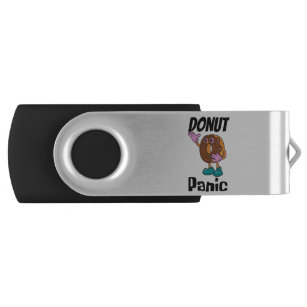 Doughnut Panic Funny USB Flash Drive