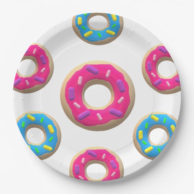 Doughnut  paper plate (Front)